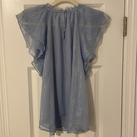 Ann Taylor Loft Light Blue Top - Picture 2 of 4